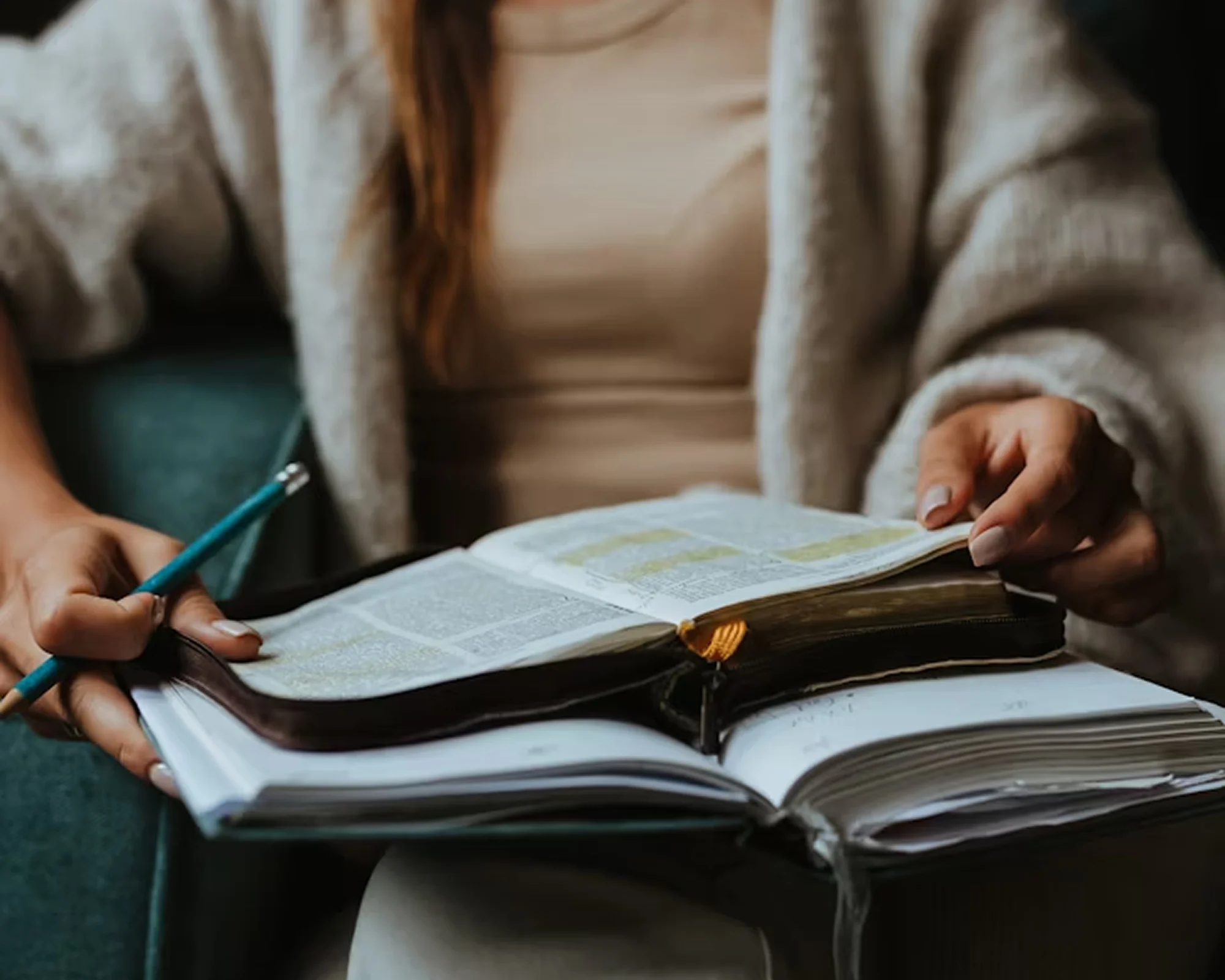 Woman constulting and taking notes